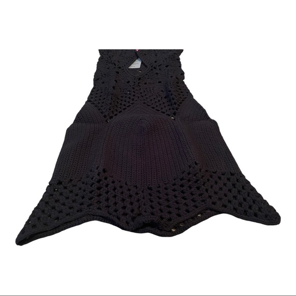 TACH CLOTHING FAUNA CROCHET DRESS - BLACK - Picture 8 of 14